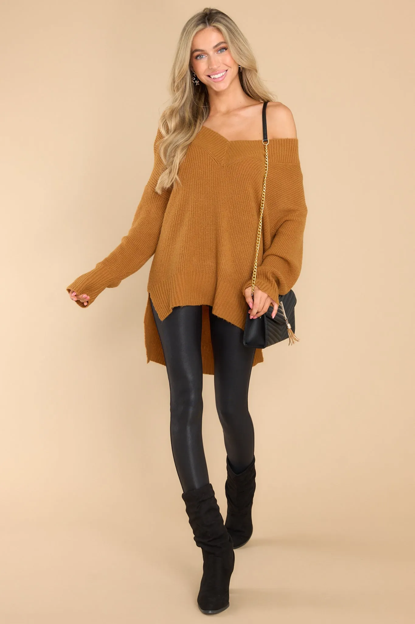 Together Again Caramel Sweater