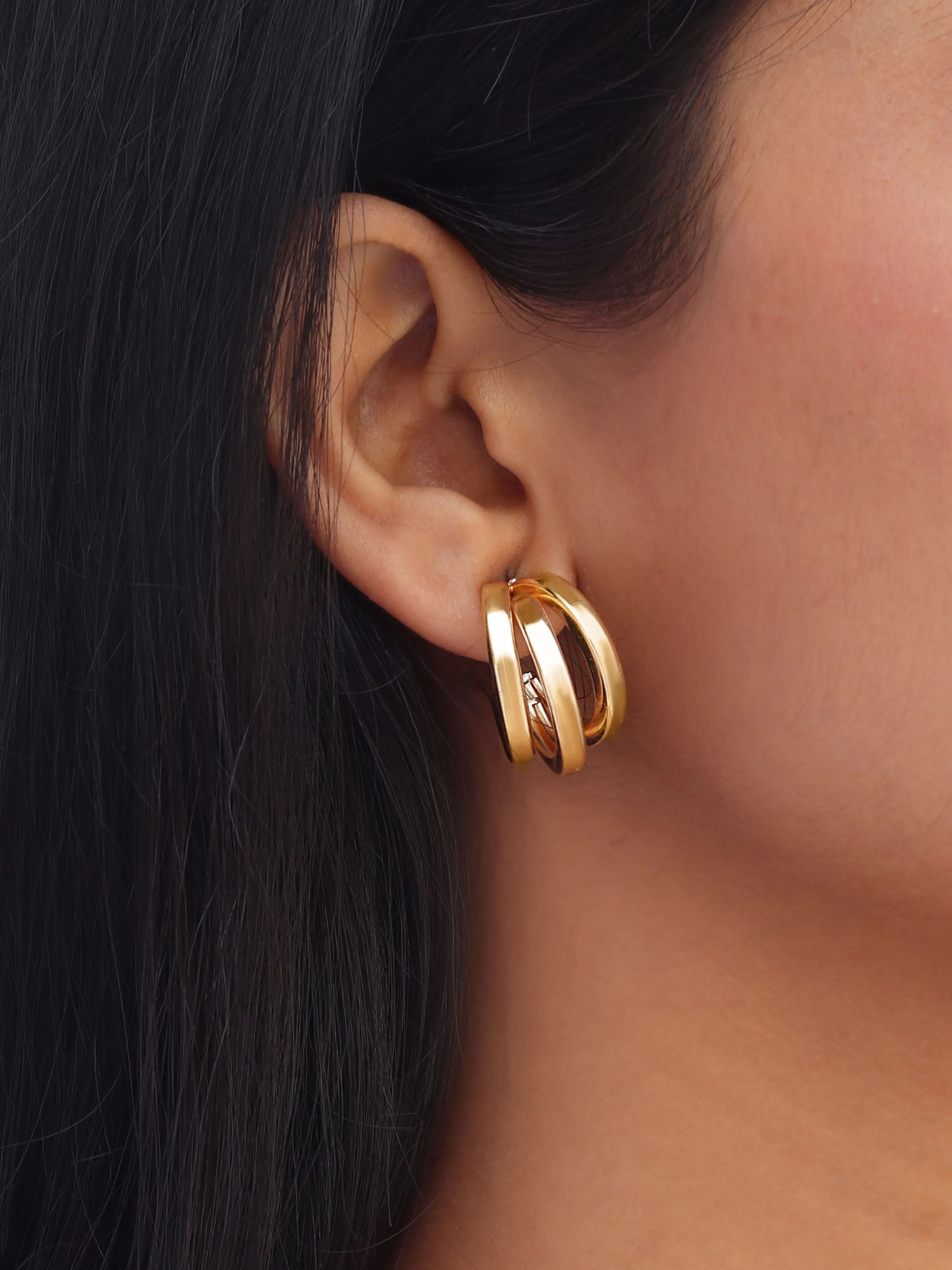 Triple Layer Hoop - Earring