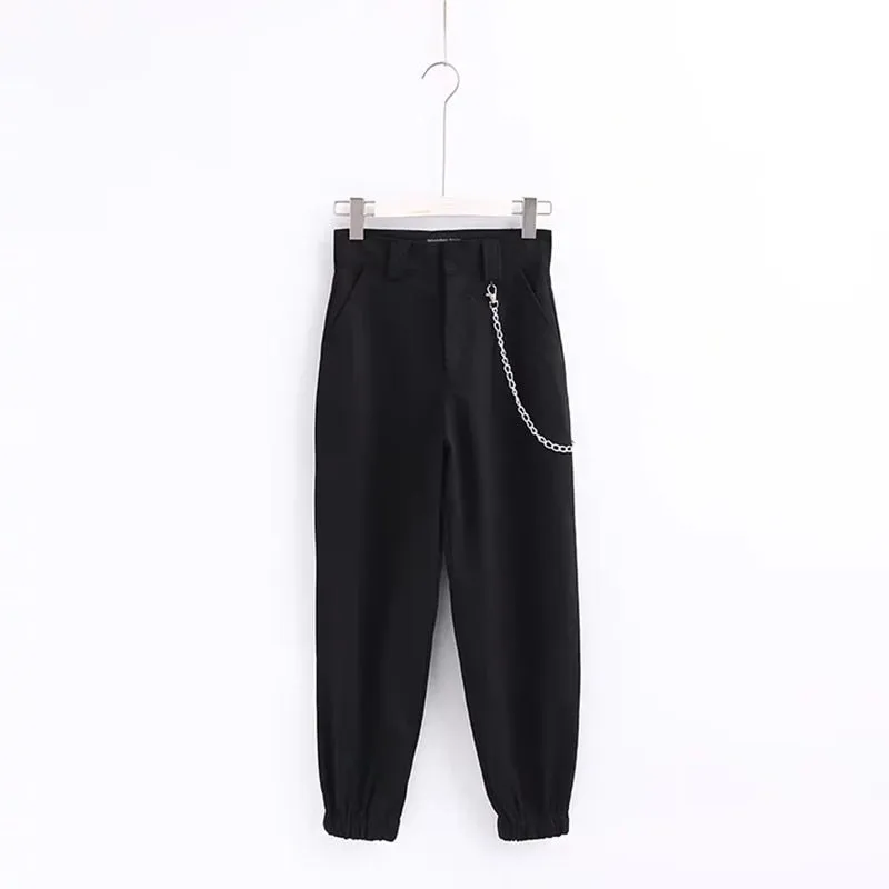 VenusFox fashion loose high waist street wear sweatpants