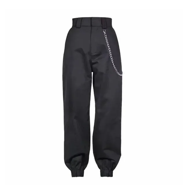 VenusFox fashion loose high waist street wear sweatpants