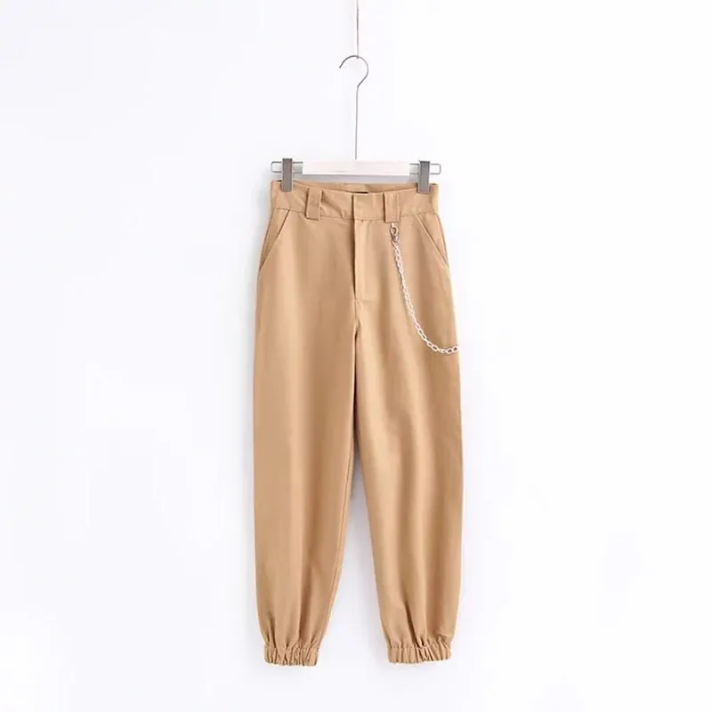 VenusFox fashion loose high waist street wear sweatpants