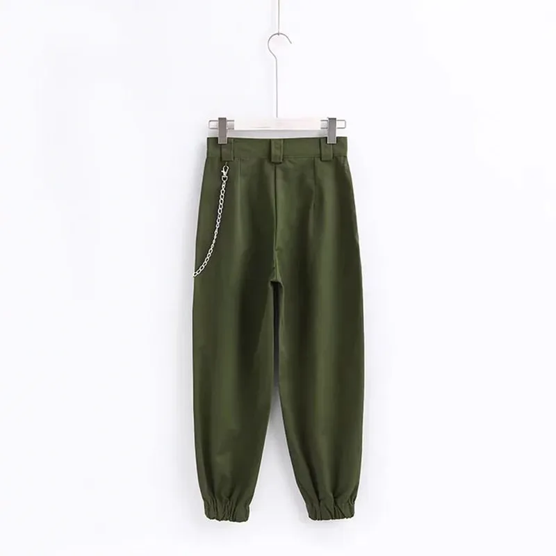 VenusFox fashion loose high waist street wear sweatpants