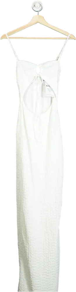 White Fox White Cut-Out Maxi Dress UK XS