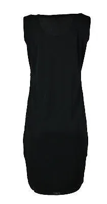 womens-black-sleeveless-embroidery-mini-chinlon-dress-1