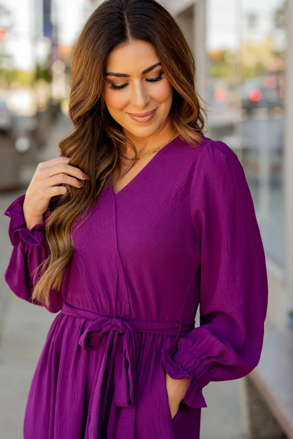 Wrap Top Tiered Maxi Dress