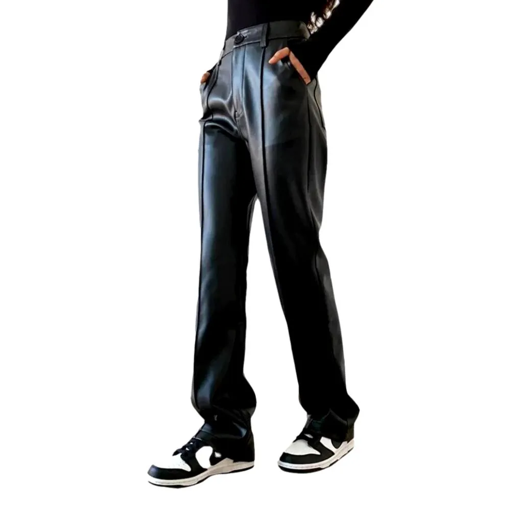 Y2k black jean pants for ladies