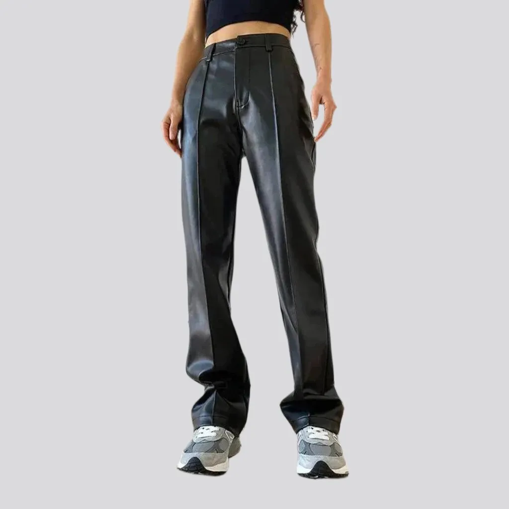 Y2k black jean pants for ladies