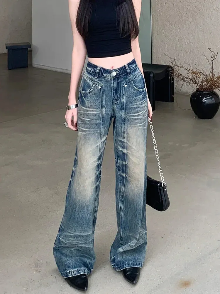 Y2K Streetwear High Waist Loose Vintage Jeans